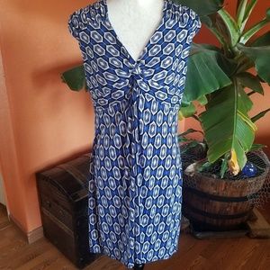 Sold Kiara Womans Size XL Shift Dress Blue White